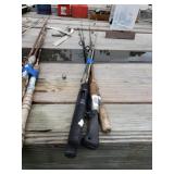 5 Vintage Fishing Poles