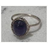 Sterling Amethyst Gemstone Ring