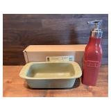 Longaberger Loaf Pan & Soap Dispenser