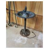 Bird Bath With Fish Fountain