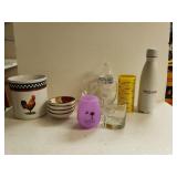 Rooster Canister, Small Bowls, Tumbler, Stemware