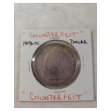 Counterfeit 1846 - CC Liberty Seated Dollar - CC