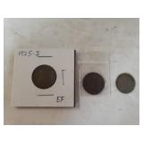 (3) Obsolete Coins - 1901 Indian Cent (VF),