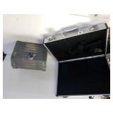 Silver Case & Wood Skeleton Small Chest