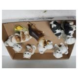 Assorted Dog, Cat Figures