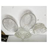 Beveled Glass Candy Dishes