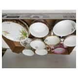 Assorted China Cups, Saucers