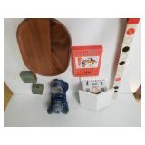 Cats Meow Building Clock, Angel Statue & More