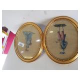 Needlepoint Victorian Man Women Pictures