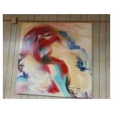 Large Oil On Canvas Painting