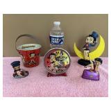 Betty Boop Clock, Figurines & More