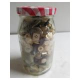 Small Jar With Assorted Buttons