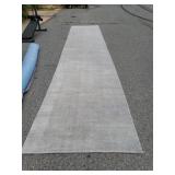 Long Light Blue Hallway Rug W/pad - 234"×47"