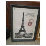 Large Framed Paris Artwork - 32×45