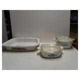 Vintage Corningware Casserole Dishes