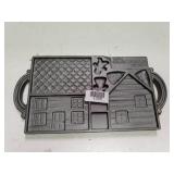 Cast Iron Gingerbread House Mold