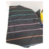Black Striped Shower Curtain
