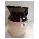 Two Tone Stoneware Crock Pitcher