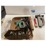 Various Tools - Hitch Ball, Staplers, Wrenches &