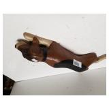 Wooden Hound Dog Display/door Stop