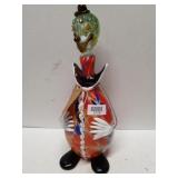 Murano Art Glass Clown Decanter