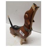 Wooden Howling Dog Display/door Stop