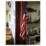 Amway Flag On Bamboo