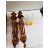 Wood Candle Sconce