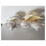 Assorted Kettles,  Pitcher,  Creamers