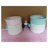 NEW Lot of 2 Pillowfort Canvas Bins