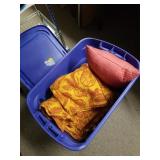 Tote With Pillow, Stocking & Other Items