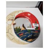 Moon Dolphin Circular Mirror