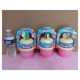 NEW 3 Amazing Bubbles Bucket with 3 Wands Each