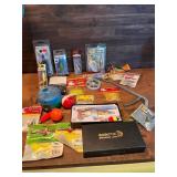 Large Lot Of Fishing Supplies Including The