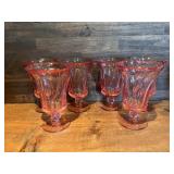 Vintage Fostoria Jamestown Pink Swirl Drinking