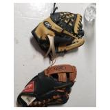 2 Child Sized Baseball Mitts