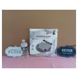 NEW Home Collections Bathroom Scale & 2 Bathroom