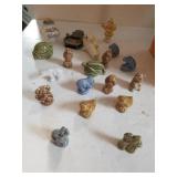 Assorted Red Rose/tea Figurines
