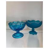 Vintage Anchor Hocking Pedestal Candy Dish &