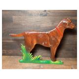 Vintage Metal Dog Mailbox Topper