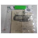 1924 Lumber Yard Receipt SE Douglas Preston