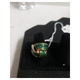 Gold Tine Womans Ring Marked 18k GE Size 7 3/4