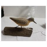 Carved Shorebird Signed