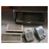 Vintage Drive Inn Speakers, Toolbox, And Vent