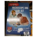 Vintage 1950s Gilbert Microscope Lab Set
