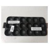 Antique Cast Iron 18 Hole Popover Muffin Pan