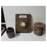 Vintage Heavy Brass Weems & Plath Clock And More