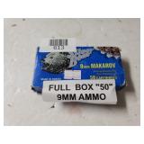 Full Box If "50" 9MM Ammo