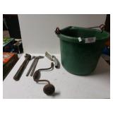 Feed Bucket, Oil Can Nozzle, Hand Drill And More