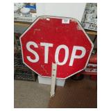 Stop & Slow Road Sign
